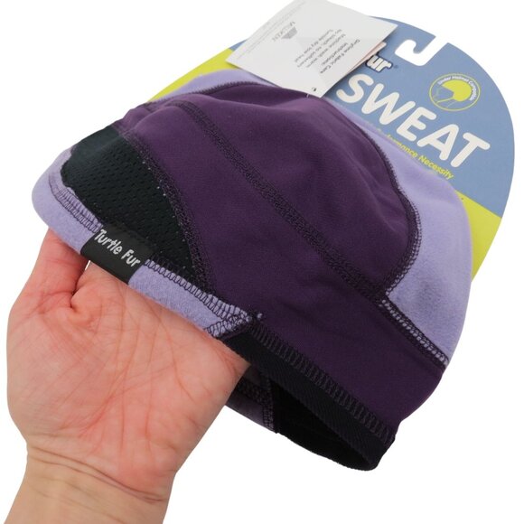 TURTLE FUR Adult Purple Dryline Earbeanie NEW No Sweat Fleece Lightweight - Picture 1 of 8
